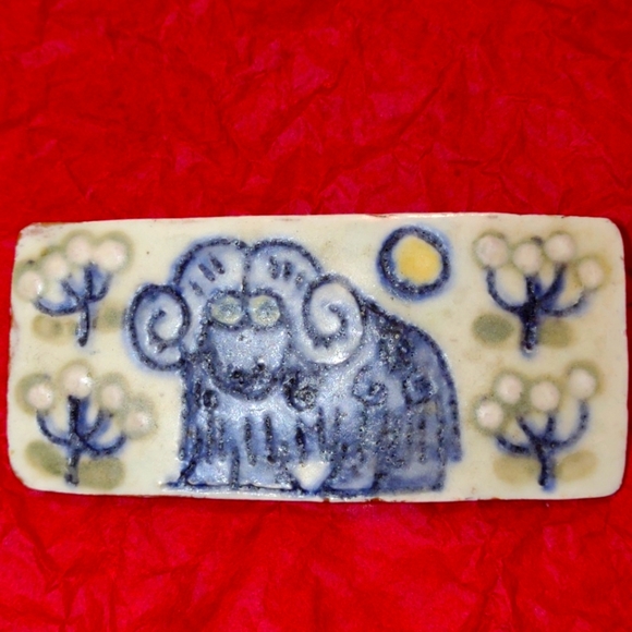 Handcrafted brooch~Brooch~Ram~Made in Danmark